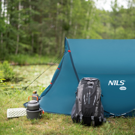 Namiot kempingowy turystyczny samorozkładający Nils camp NC3743 niebieski 220x120x95cm