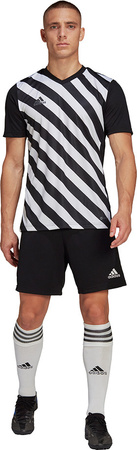 Koszulka męska adidas Entrada 22 Graphic Jersey czarno-biała HF0126