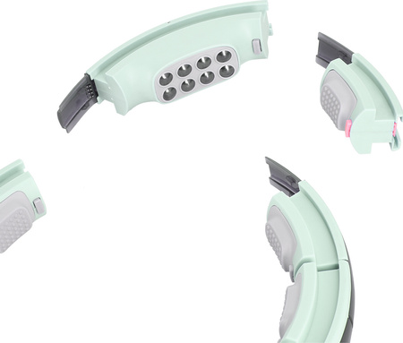 Koło hula hop zieloine z magnesami i obciążnikiem licznik HMS HHM13