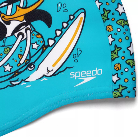 Dziecięcy czepek pływacki poliestrowy Speedo Printed Poliester Cap IU