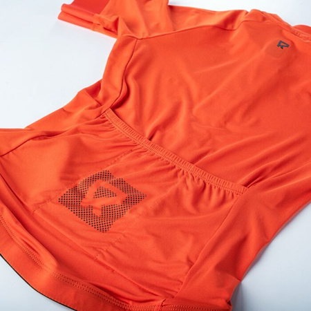 Koszulka rowerowa dziecięca Radvik Bravo Jrb pomarańczowa rozmiar 158