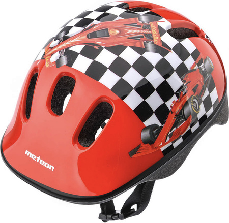 Kask rowerowy na rolki deskorolkę Meteor KS06 Race team rozmiar S 48-52cm
