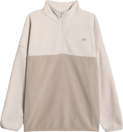 Bluza polarowa damska 4F F421 kremowa 4FWAW25TFLEF42112S