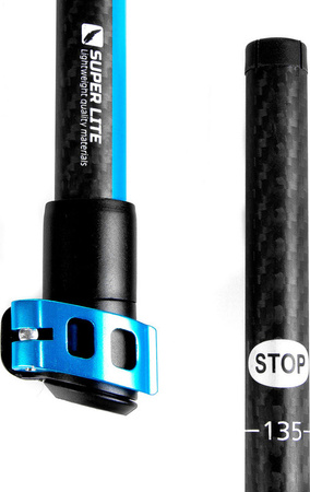 Kijki trekkingowe Spokey Carbon niebiesko-czarne 927900