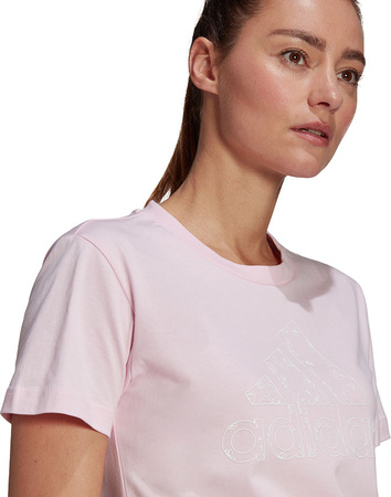 Koszulka damska adidas Outlined Floral Graphic T-Shirt różowa GL1033