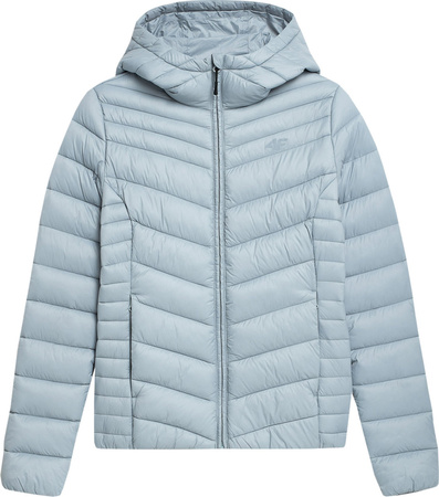 Kurtka damska puchowa 4F F095 niebieska 4FSS23TDJAF095 34S