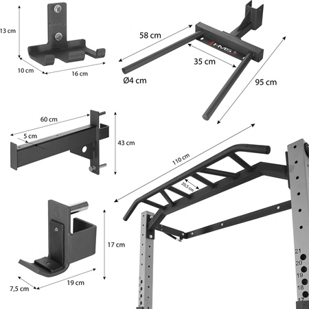 Klatka treningowa składana silver HMS klt22 wielofunkcyjna