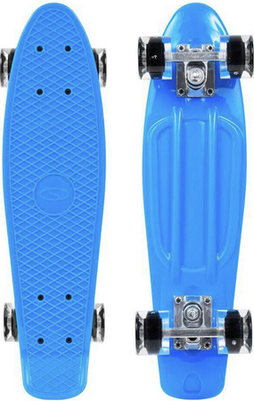 Deskorolka fiszka pennyboard plastkowa Smj niebieska BS-2206 PL
