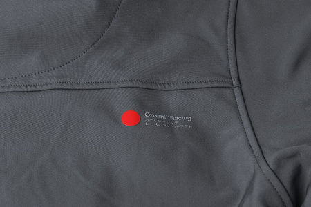 Kurtka przejściowa softshell z kapturem męska Ozoshi Kazaiuki grafitowa OZ93358