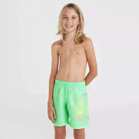 Dziecięce szorty O'neill CIRCLE SURFER 14" SWIM SHORTS neon green circle surfer gradient panel rozmiar 152
