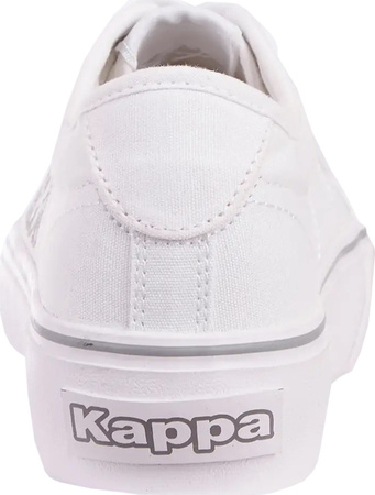 Buty damskie Kappa Boron Low PF biało-srebrne 243162 1015