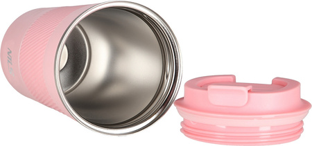 Kubek termiczny turystyczny termos Nils Camp NCC09 różowy 510 ml