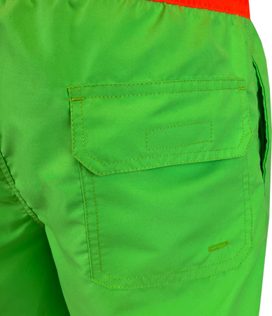 Szorty spodenki kąpielowe Crowell Fluo kol. 2 zielono-pomarańczowe neon