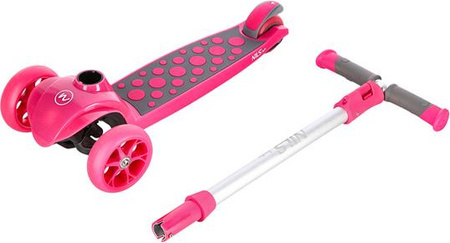 Hulajnoga trójkołowa balansowa dziecięca Nils fun hlb02 różowa