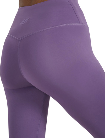 Legginsy damskie 4F FNK F360 fioletowe 4FWAW25TFTIF360 53S
