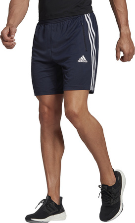 Spodenki męskie adidas Primeblue Designed To Move Sport 3-Stripes granatowe HM4807