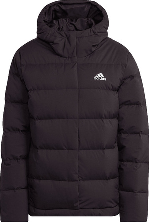 Kurtka damska adidas Helionic Hooded Down czarna HG8747