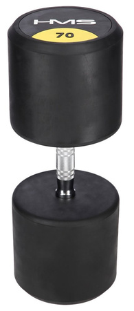 Hantla treningowa gumowana do ćwiczenia HMS HG Pro 70kg