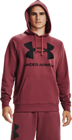 Bluza męska Under Armour Rival Fleece Big Logo HD burgund 1357093 652