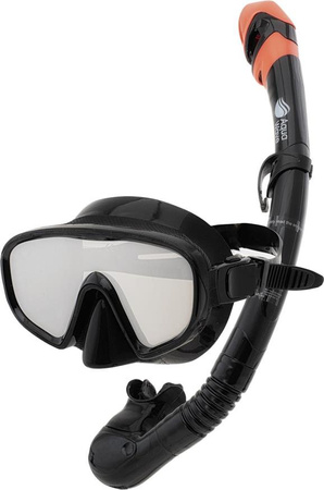 Zestaw do nurkowania maska fajka Aquawave Hydra mirror set czarny