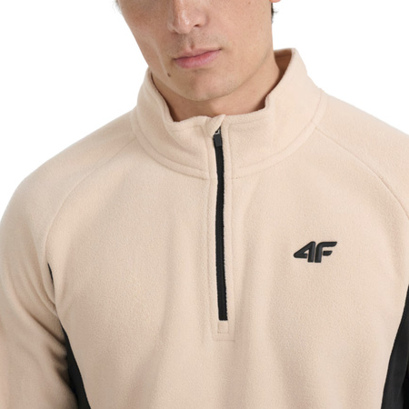 Bluza polarowa męska 4F M066 beżowa 4FWAW25UFLEM066 83S