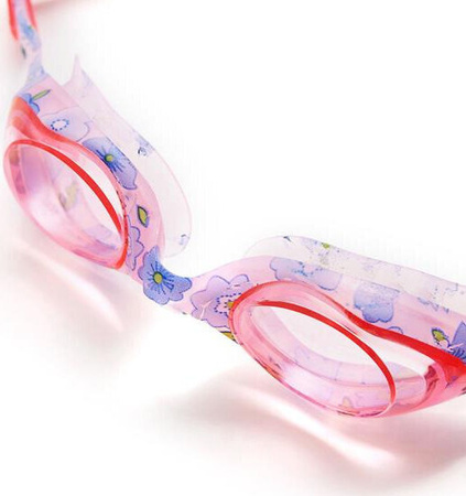 Okularki pływackie Nils aqua nqg170faf różowy kwiatki junior