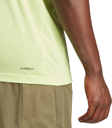 Koszulka męska adidas Trail Essentials Seasonal Training Graphic limonkowa IJ9602