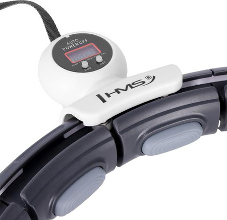 Hula hop z magnesem i obciążnikiem licznik koło HMS hhm15 czarne