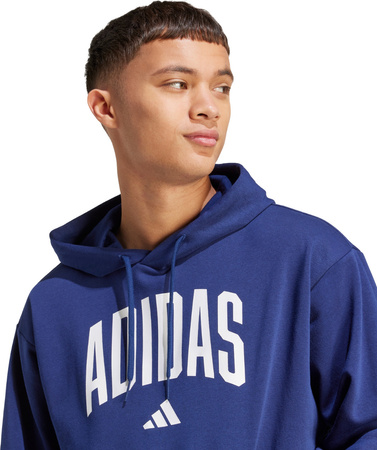 Bluza męska adidas Collegiate Hoodie ciemnoniebieska KC3874