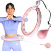 Zestaw hula hop magnetyczny z licznikiem HMS hhm15 różowe   pas wyszczuplający br163 czerwony