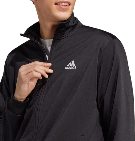 Dres męski adidas Linear Logo Tricot Track Suit czarny IC6775