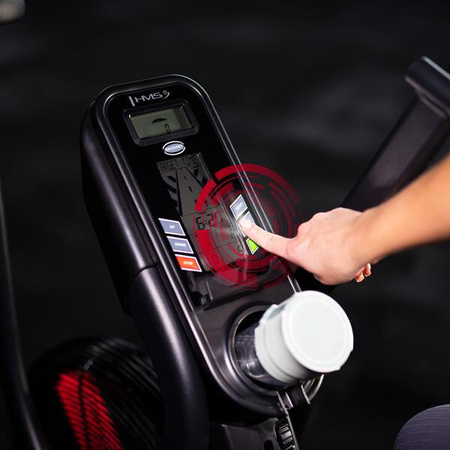 Rower treningowy powietrzny do ćwiczeń stacjonarny commercial HMS MP5420