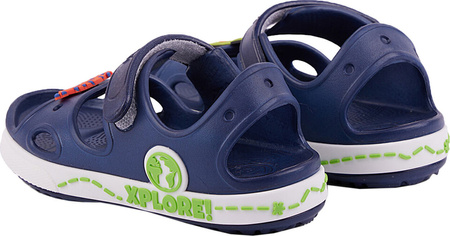 Sandały dla dzieci Coqui Yogi granatowo-zielone 8861-407-2132-01