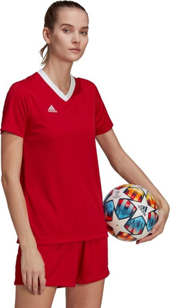 Koszulka damska adidas Entrada 22 Jersey czerwona H57571