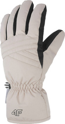 Rękawice narciarskie damskie 4F FNK F106 beżowe 4FWAW23AFGLF106 83S