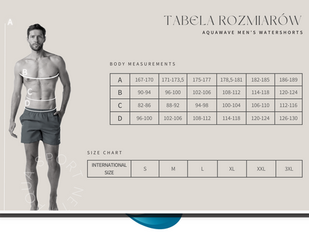 Męskie kąpielówki szorty kąpielowe Aquawave Aquash rozmiar XXL