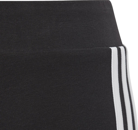 Spodenki dla dzieci adidas Essentials 3-Stripes Cotton Bike Tights czarne IC3628