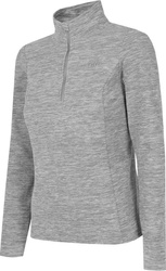Bluza damska polarowa 4F chłodny jasny szary melanż H4Z22 BIDP010 27M