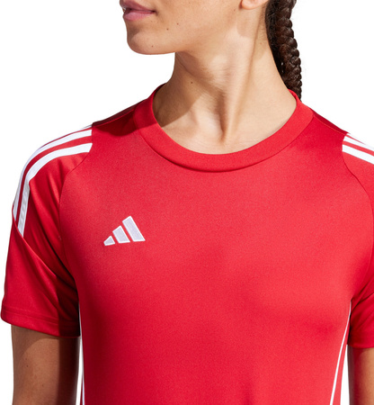Koszulka damska adidas Tiro 24 Jersey czerwona IS1023