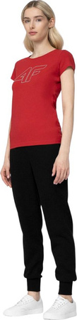Koszulka damska 4F czerwona H4L22 TSD353 62S