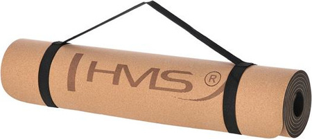 Mata do ćwiczeń jogi yogi fitness korkowa TPE HMS YM11 182x61x0.8 cm