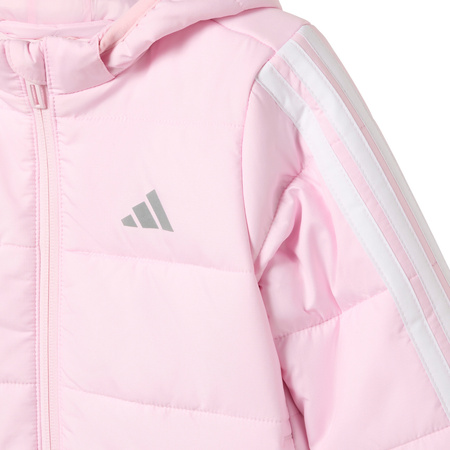 Kurtka dla dzieci adidas Essentials 3-Stripes różowa JW2442