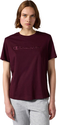 Koszulka damska Champion SS Tee bordowa 118382 RS522