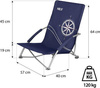 Krzesło turystyczne kempingowe plażowe Nils nc3035 granatowy