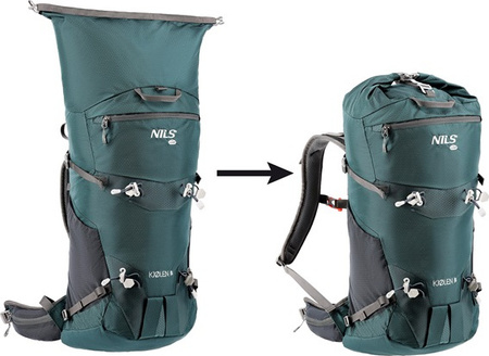 Plecak turystyczny trekkingowy górski zielony kjolen 40l Nils camp NC1938