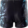 Dziecięce bokserki kąpielowe Aquawave ATOS JR black scuba blue logo print rozmiar 158