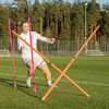 Tyczka treningowa Yakima Sport metalowa końcówka pomarańczowa 100684