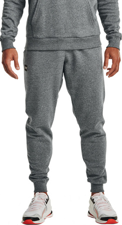 Spodnie męskie Under Armour Rival Fleece Jogger szare 1357128 012
