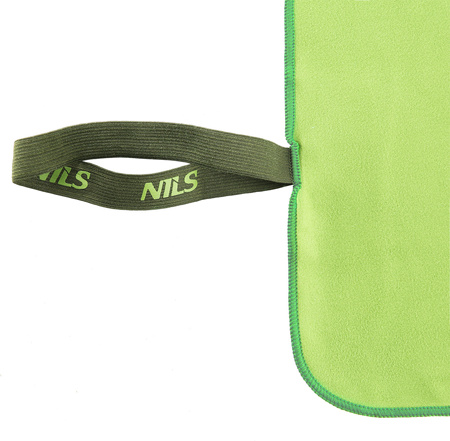 Ręcznik turystyczny z mikrofibry szybkoschnący Nils NCR12 zielony 80x100 cm
