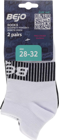 Dziecięce skarpety do kostki bawełniane Bejo Soksi Jr 2 Pary rozmiar 33-35